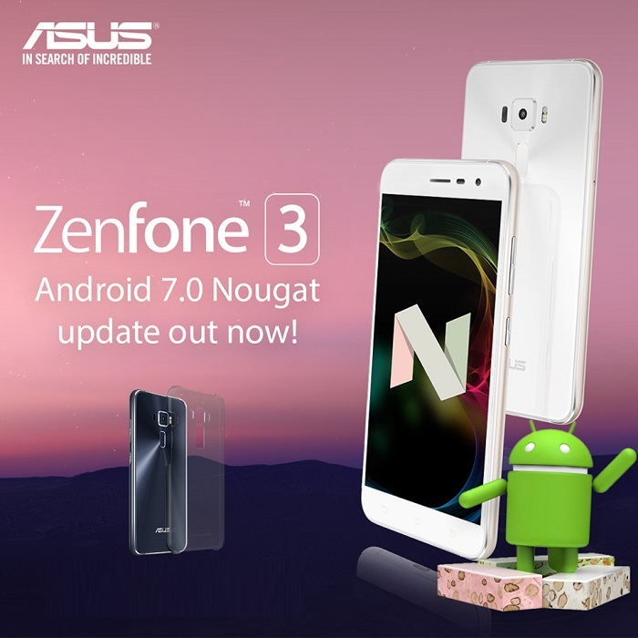 ASUS Zenfone 3 recibe Android 7.0 Nougat en México