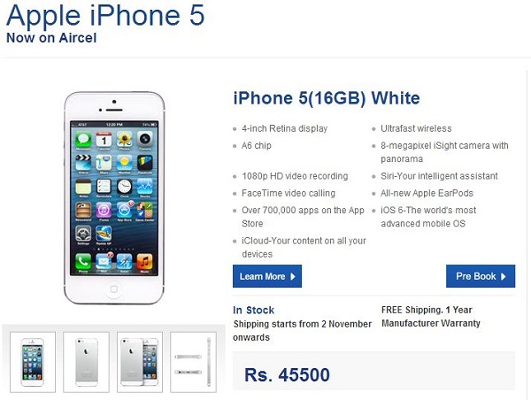 Apple-iPhone-5-Pre-order-Aircel