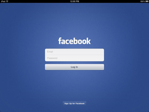 facebook ipad 1