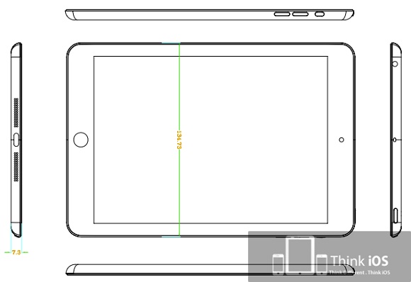 iPad Mini drawings, cases and engineering model leaks 1 iPad-mini-Schematic-1