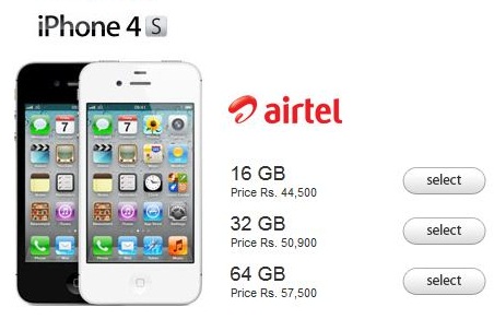 iphone 4s-on-airtel