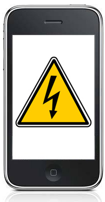 iphone danger sign