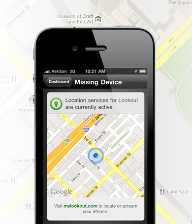Lookout App to save your iPhone and the data 1 lookout ios