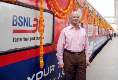 BSNL partners Indian Railways for promoting BSNL 3G 2 bsnl-cmd-kuldeep-goyal-rajdhani