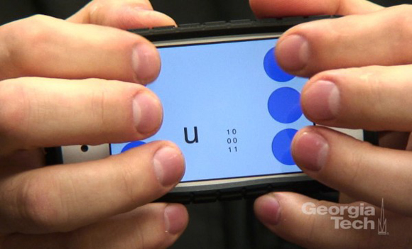A boon for the blind – The iPhone Braillewriter 1 BrailleTouch1