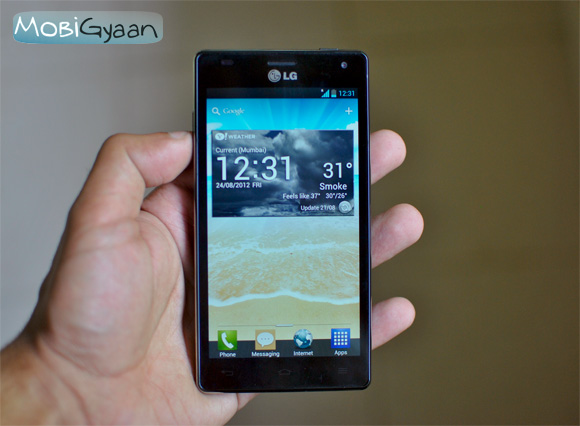 Review: LG Optimus 4X HD 1 homescreen