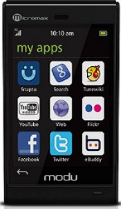 Micromax announces world's lightest 3.5G touch phone in partnership with Modu 1 mircomaxmodu