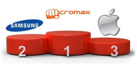 Micromax beats Samsung & Apple in terms of tablet shipments in India (Q2, 2012) 1 Micromax-Samsung-Apple-Logo