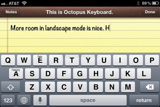 Octopus Keyboard is a BlackBerry 10 styled predictive keyboard for your iPhone 2 Octopus-Keyboard-2
