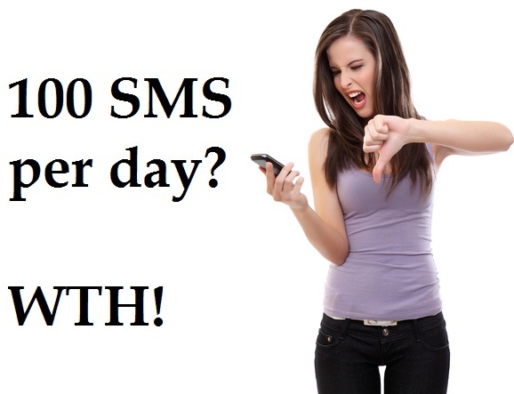 Yes! You can send more than 100 SMS per day after 27th September 1 trai-100-sms-per-day
