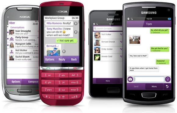 Viber for Symbian, Nokia S40 and bada now available for download 1 Viber-All