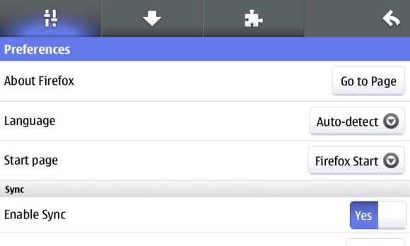 fireforx-android-maemo-settings