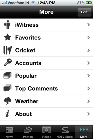 NDTV iPhone app becomes the most downloaded app in India within days of launch 6 ndtv-iphone-app-5