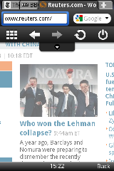 Opera launches Opera Mini 5 beta 4 keypad reuters menu