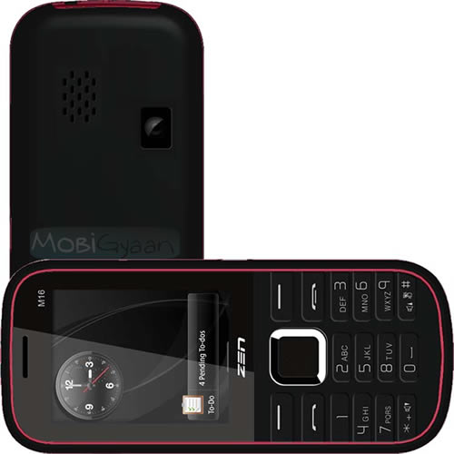Zen Mobile launches new Dual SIM Mobile M16 @ Rs. 2449 2 M16