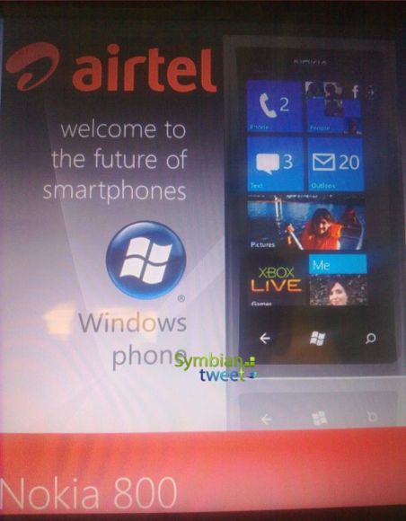 Nokia 800 WP Airtel ad