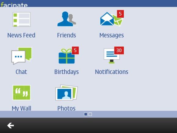 App Review: Facinate for Symbian 3 Options 1 580
