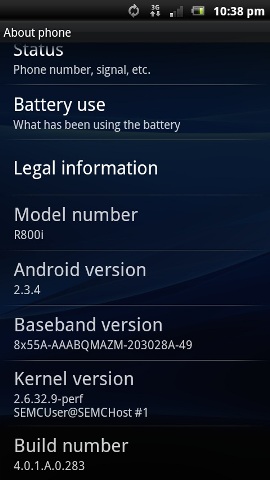 Sony Ericsson’s Xperia models getting Android 2.3.4 updates 1 xperia play 2.3.4