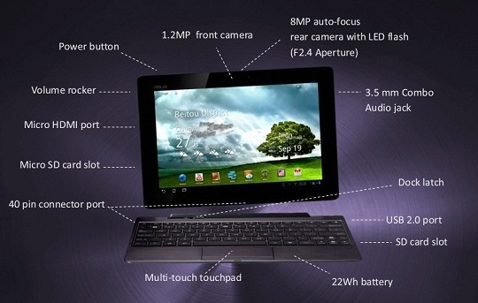 asus transformer prime 1 2