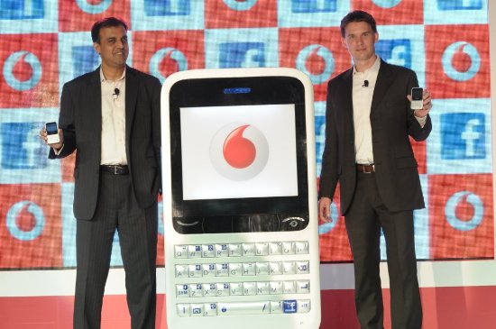 Vodafone launches the Vodafone Blue ‘Facebook’ handset 1 Launch of Vodafone Blue