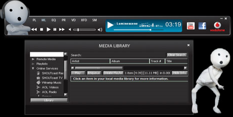 Zoozoos, Now on your Winamp Media Player 2 vodafone-zoozoo-winamp