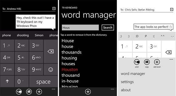 T9-Keyboard-WP-App