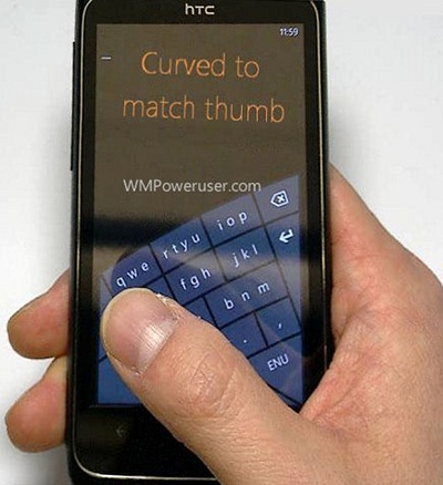 New Curved soft keyboard might arrive with Windows Phone 8 1 WP8-Curvy-Keyboard