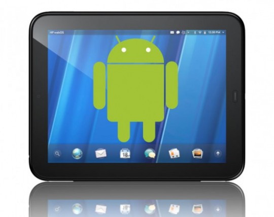 HP TouchPad Android logo