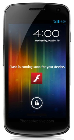 Galaxy Nexus to get Adobe Flash and AIR support in December 1 Android-ICS-flash-coming-soon