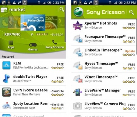 Sony Ericsson launches its own channel on Android Market 1 Android-Market-Sony-Ericsson-Channel