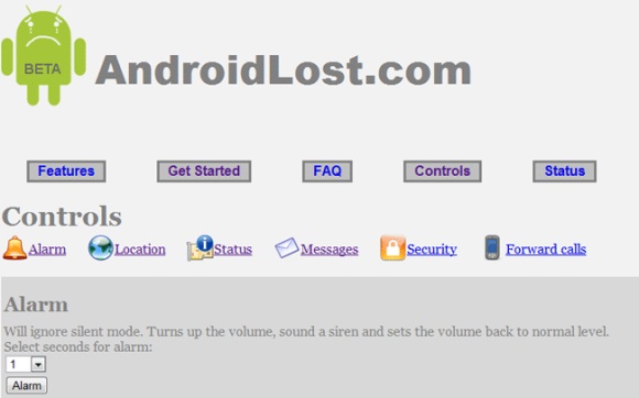 AndroidLost-Web-Interface