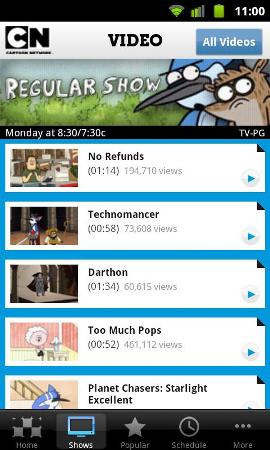 Android Market offering Cartoon Network Video App 1 CN_android_app