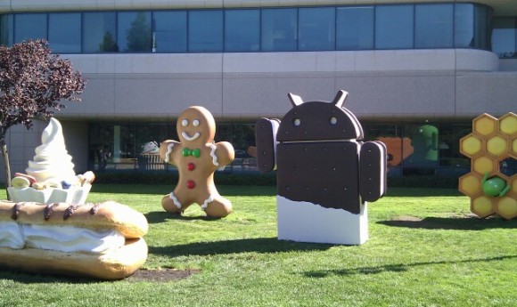 Google ICS statue
