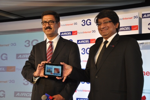 Aircel launches 3G services in Punjab 1 Mr._Gurdeep_Singh_COO_Aircel_and_Mr._Jitendra_Rahi_RBH_North_Aircel