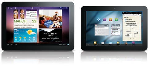 galaxy tabs 10 and 8