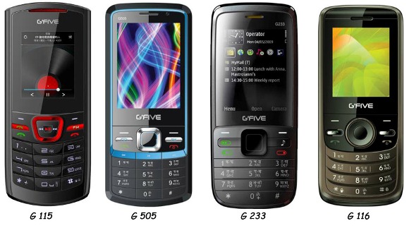 gfive 4 new phones