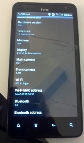 HTC Holiday leaks with pictures and specifications 1 htc holiday 1 550