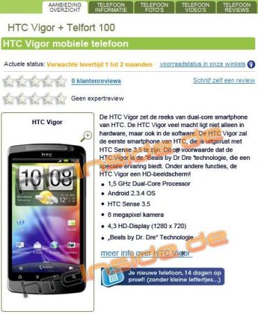 Say hello to HTC Vigor 1 htcvigor