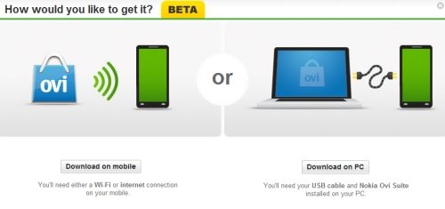 Nokia Drop powers Ovi Store, send apps and content wirelessly to your handset 1 nokia-drop