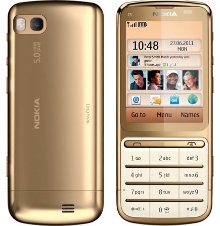 nokia c3-01 gold