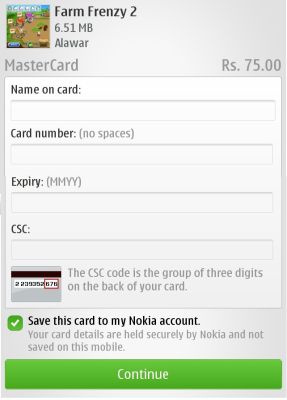 Nokia Ovi Store now offers paid-apps all over India 2 ovi rupee payment