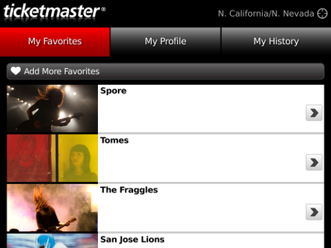 Ticketmaster v2.0 Beta for your BlackBerry 1 ticketmaster-2