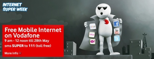 Vodafone Super Weeks offer free Internet from 9am to 12 Noon 1 vodafone_free_internet_super_week