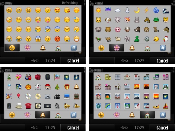 whatsapp emoticons