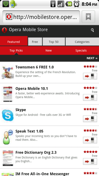 Opera launches the Opera Mobile Store, available in over 200 Countries 2 Opera-MobileStore-580x580