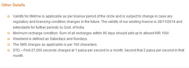 Tata Docomo Tariff Details for Mumbai,Maharashtra & Goa circle 5 tata docomo details