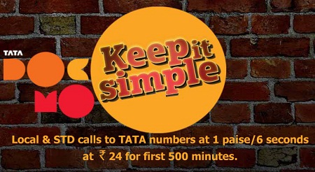 Tata Docomo Maharashtra applies Fair Usage Policy of 500 minutes for all Local & STD Tata calls at 1 paise/6 seconds on RC 24 1 FUP500_copy