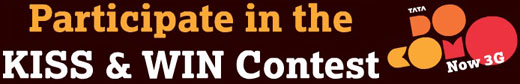 Tata DOCOMO 'KISS and Win' Contest 1 tata-docomo-kiss-and-win