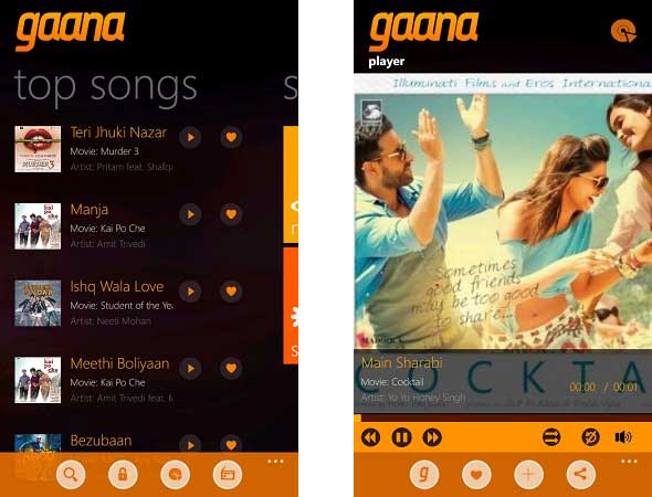 Gaana-windows-phone