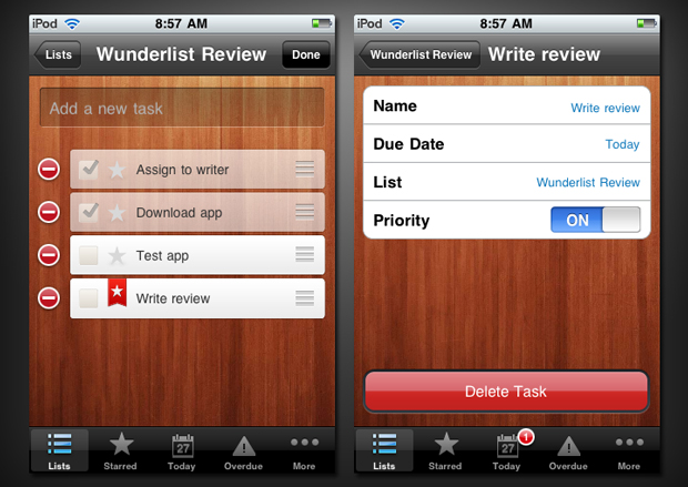 Wunderlist for iPhone